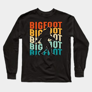 Retro Bigfoot Long Sleeve T-Shirt
